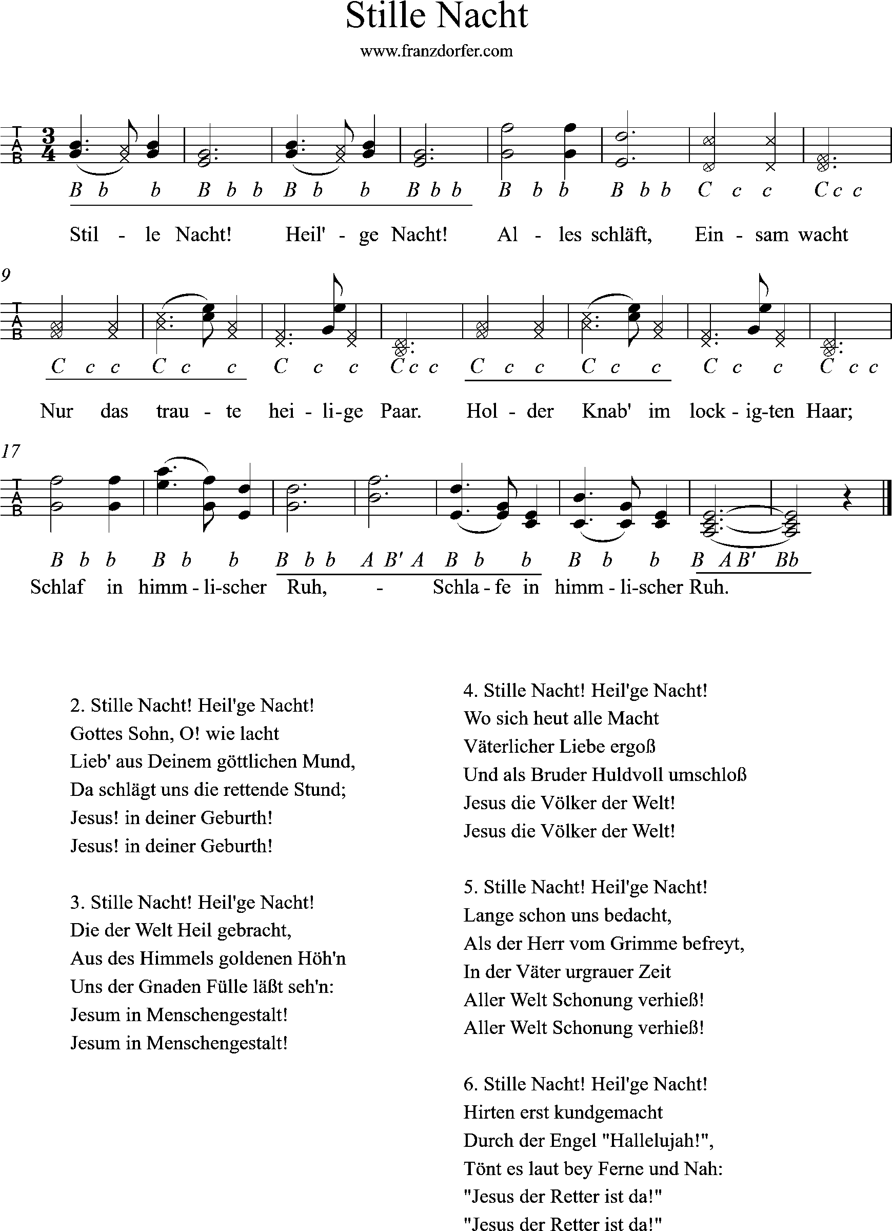 Ziach , Steirische lernen - Stille Nacht